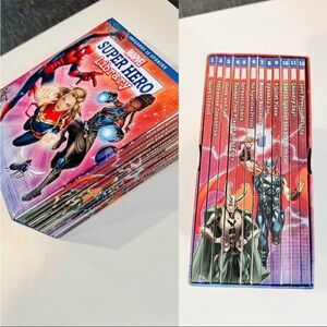 MARVEL Super Hero Library 12 Short Story Hardcover Book Set